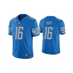 Men's Detroit Lions #16 Jared Goff Blue Vapor Untouchable Limited Stitched Football Jersey