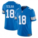 Men's Detroit Lions #18 Isaac TeSlaa Blue 2025 Draft F.U.S.E. Vapor Limited Football Stitched Jersey