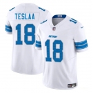 Men's Detroit Lions #18 Isaac TeSlaa White 2025 Draft F.U.S.E. Vapor Limited Football Stitched Jersey