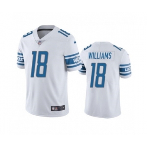 Men's Detroit Lions #18 Jameson Williams White Vapor Untouchable Limited Stitched Jersey