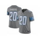 Men's Detroit Lions #20 Barry Sanders Nike Steel 2017 Color Rush Limited Jersey