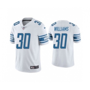 Men's Detroit Lions #30 Jamaal Williams White Vapor Untouchable Limited Stitched Jersey