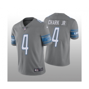 Men's Detroit Lions #4 DJ Chark Jr. Gray Vapor Untouchable Limited Stitched Jersey