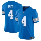 Men's Detroit Lions #4 D.J. Reed Blue 2025 F.U.S.E. Vapor Limited Football Stitched Jersey