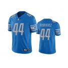 Mens Detroit Lions #44 Malcolm Rodriguez Blue Vapor Untouchable Limited Stitched Jersey