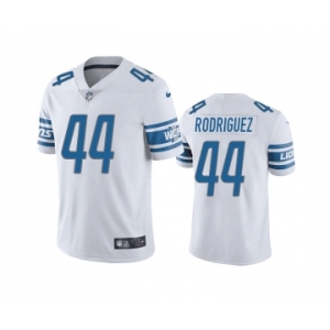 Men's Detroit Lions #44 Malcolm Rodriguez White Vapor Untouchable Limited Stitched Jersey