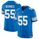 Men's Detroit Lions #55 Derrick Barnes Blue 2025 F.U.S.E. Vapor Limited Football Stitched Game Jersey