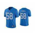 Men's Detroit Lions #58 Penei Sewell 2021 Draft Blue Throwback Vapor Untouchable Limited Stitched Football Jersey