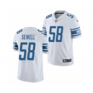 Men's Detroit Lions #58 Penei Sewell 2021 Football Draft White Vapor Untouchable Limited Stitched Football Jersey