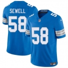 Men's Detroit Lions #58 Penei Sewell Blue 2025 F.U.S.E. Vapor Limited Football Stitched Game Jersey