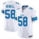 Men's Detroit Lions #58 Penei Sewell White 2025 F.U.S.E. Vapor Limited Football Stitched Game Jersey
