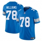 Men's Detroit Lions #78 Tyleik Williams Blue 2025 Draft F.U.S.E. Vapor Limited Football Stitched Jersey