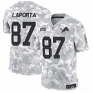 Men's Detroit Lions #87 Sam LaPorta 2024 F.U.S.E Arctic Camo Salute To Service Limited Stitched Football Jersey