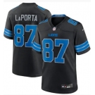 Men's Detroit Lions #87 Sam Laporta Limited Black 2024 Vapor Stitched Jersey