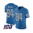 Men's Detroit Lions #94 Austin Bryant Blue Team Color Vapor Untouchable Limited Player 100th Season Football Jersey