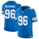 Men's Detroit Lions #96 Al-Quadin Muhammad Blue 2025 F.U.S.E. Vapor Limited Football Stitched Jersey