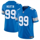 Men's Detroit Lions #99 Brodric Martin Blue 2025 F.U.S.E. Vapor Limited Football Stitched Jersey