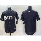 Men's Detroit Lions Blank Black 'Motor Gothic Edition' Vapor Premier Limited Stitched Jersey