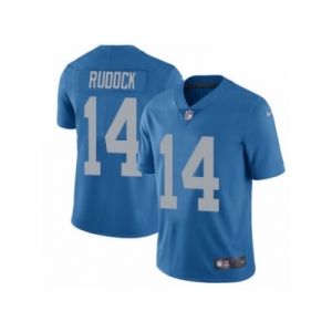 Men's Nike Detroit Lions #14 Jake Rudock Vapor Untouchable Limited Blue Alternate NFL Jersey