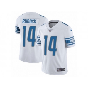 Men's Nike Detroit Lions #14 Jake Rudock Vapor Untouchable Limited White NFL Jersey