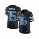 Men's Nike Detroit Lions #15 Golden Tate III Limited Black Rush NFL Jersey