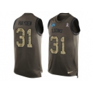 Men's Nike Detroit Lions #31 D.J. Hayden Limited Green Salute to Service Tank Top NFL Jersey