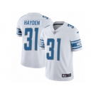 Men's Nike Detroit Lions #31 D.J. Hayden Limited White NFL Jersey