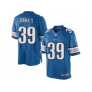 Men's Nike Detroit Lions #39 Johnthan Banks Limited Light Blue Team Color NFL Jersey