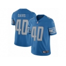 Men's Nike Detroit Lions #40 Jarrad Davis Limited Light Blue Team Color NFL Jersey