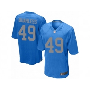 Men's Nike Detroit Lions #49 Andrew Quarless Limited Blue Alternate NFL Jersey