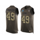 Men's Nike Detroit Lions #49 Andrew Quarless Limited Green Salute to Service Tank Top NFL Jersey