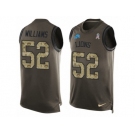 Men's Nike Detroit Lions #52 Antwione Williams Limited Green Salute to Service Tank Top NFL Jersey