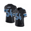 Men's Nike Detroit Lions #54 DeAndre Levy Limited Black Rush NFL Jersey