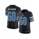 Men's Nike Detroit Lions #60 Graham Glasgow Limited Black Rush NFL Jersey