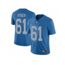 Men's Nike Detroit Lions #61 Kerry Hyder Vapor Untouchable Limited Blue Alternate NFL Jersey