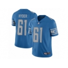 Men's Nike Detroit Lions #61 Kerry Hyder Vapor Untouchable Limited Light Blue Team Color NFL Jersey