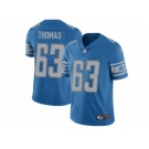 Men's Nike Detroit Lions #63 Brandon Thomas Vapor Untouchable Limited Light Blue Team Color NFL Jersey