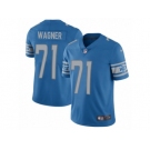 Men's Nike Detroit Lions #71 Ricky Wagner Limited Light Blue Team Color NFL Jersey