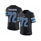 Men's Nike Detroit Lions #72 Laken Tomlinson Limited Black Rush NFL Jersey