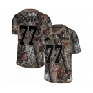 Men's Nike Detroit Lions #77 Frank Ragnow Limited Camo Rush Realtree NFL Jersey