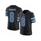 Men's Nike Detroit Lions #8 Brad Kaaya Limited Black Rush NFL Jersey