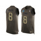 Men's Nike Detroit Lions #8 Brad Kaaya Limited Green Salute to Service Tank Top NFL Jersey