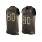 Men's Nike Detroit Lions #80 Michael Roberts Limited Green Salute to Service Tank Top NFL Jersey