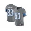 Men's Nike Detroit Lions #83 Tim Wright Limited Steel Rush NFL Jersey