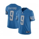 Men's Nike Detroit Lions #9 Matthew Stafford Limited Light Blue Team Color Vapor Untouchable NFL Jersey