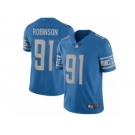 Men's Nike Detroit Lions #91 A'Shawn Robinson Vapor Untouchable Limited Light Blue Team Color NFL Jersey