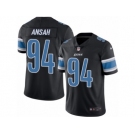 Men's Nike Detroit Lions #94 Ziggy Ansah Limited Black Rush NFL Jersey