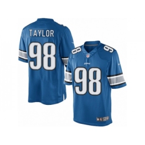 Men's Nike Detroit Lions #98 Devin Taylor Limited Light Blue Team Color NFL Jersey