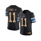 Nike Detroit Lions #11 Marvin Jones Jr Black Men's Stitched NFL Limited Gold Rush Jersey