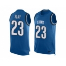 Nike Detroit Lions #23 Darius Slay Blue Team Color Men's Stitched NFL Limited Tank Top Jersey